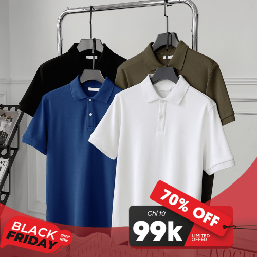 [M-6XL] Polo Cá Sấu Poly Basic 8m