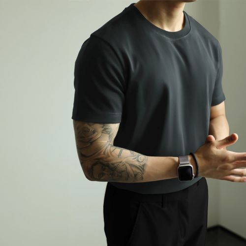 Áo Thun Deluxe Xám Đậm