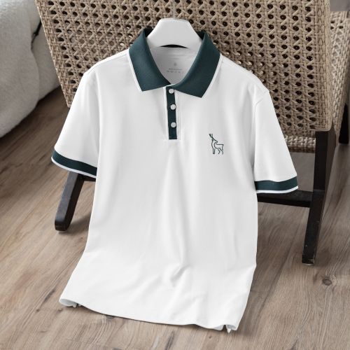 [M-6XL] Áo Polo Thêu Hình Hươu 