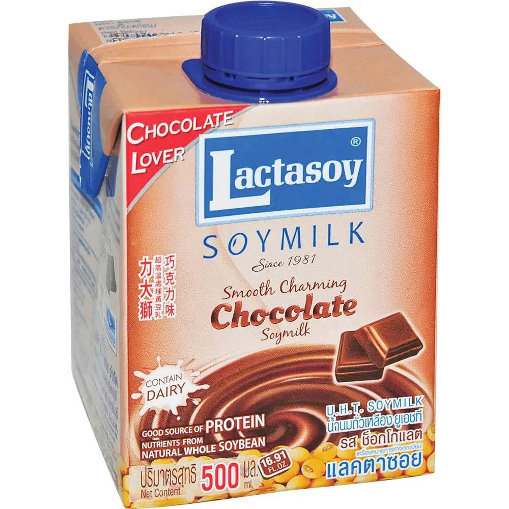 Thùng Sữa Đậu Nành Socola Lactasoy Thái Lan Nguyên Chất (500ml) - Đậu Nành Sô Cô La Thơm Ngon