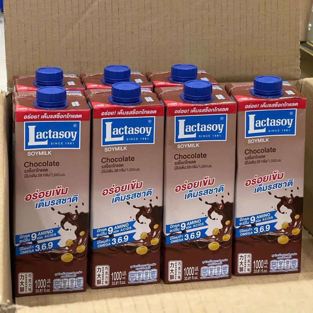 Thùng Sữa Đậu Nành Socola Lactasoy Thái Lan Nguyên Chất (500ml) - Đậu Nành Sô Cô La Thơm Ngon