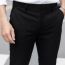 [size 30-34] Quần Tây Giấu Nút Đen Deluxe